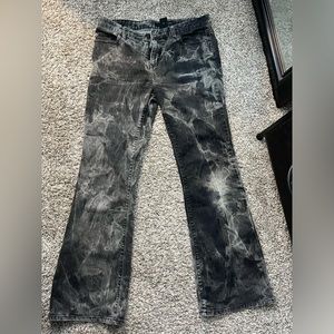 Grey and black distressed Calvin Klein jeans size 10 woman’s!